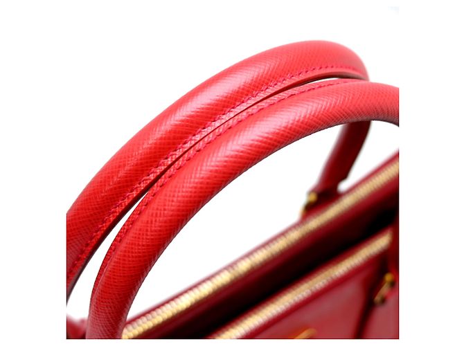 Borsa a mano da donna Prada Galleria in rosso Fuoco - vista 5