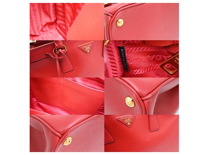 Borsa a mano da donna Prada Galleria in rosso Fuoco - vista 7
