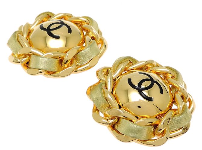 Orecchini a clip Chanel Coco Mark placcati oro da donna - vista 2