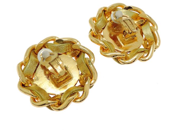 Orecchini a clip Chanel Coco Mark placcati oro da donna - vista 3
