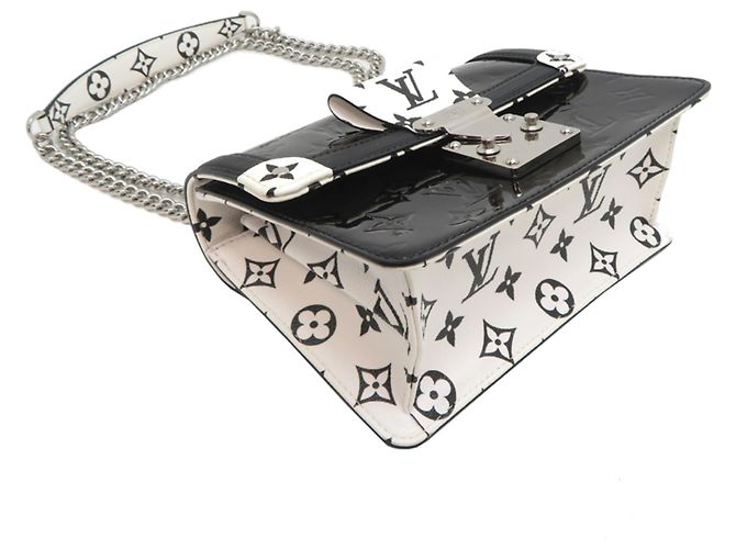 Borsa a tracolla Winewood PM da donna Louis Vuitton Nero Bianco - vista 3