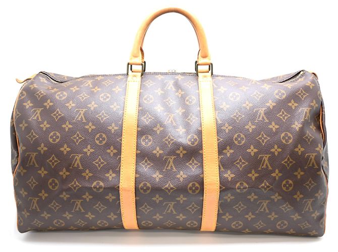 Borsa Boston Louis Vuitton Keepall 55 Marrone - vista 2