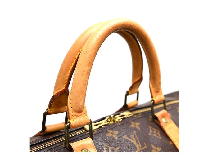 Borsa Boston Louis Vuitton Keepall 55 Marrone - vista 5