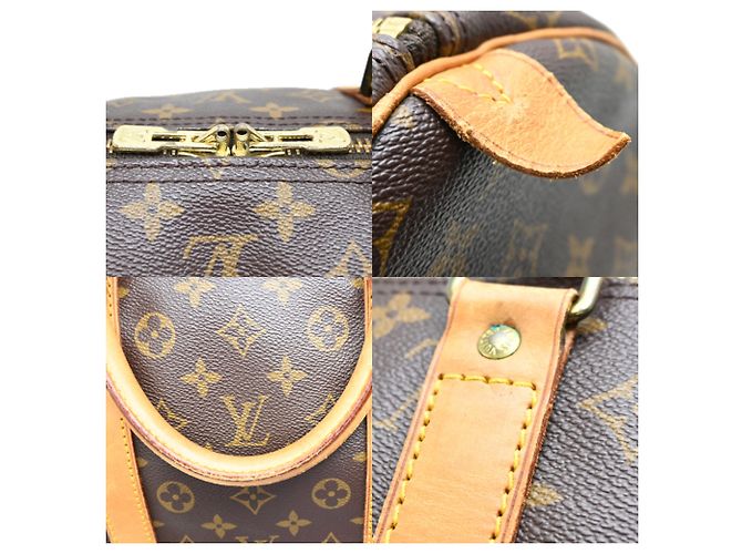Borsa Boston Louis Vuitton Keepall 55 Marrone - vista 7