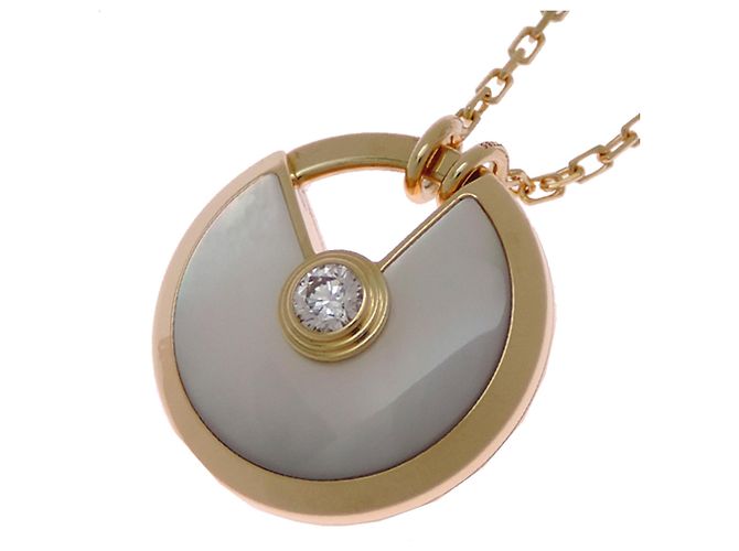 Collana Amulette Cartier a forma di conchiglia con diamante - vista 2