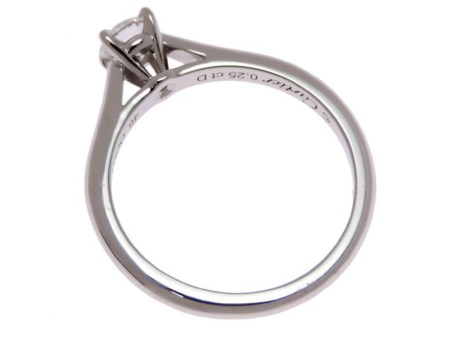 Cartier Platinum 1895 Solitaire Diamond Band Ring - Ansicht 2