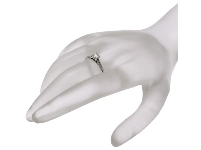 Cartier Platinum 1895 Solitaire Diamond Band Ring - Ansicht 7