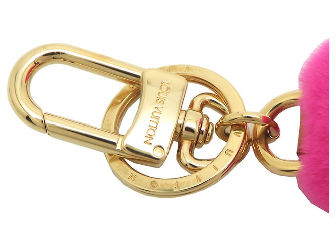 Portachiavi charm Louis Vuitton Vivienne Vison Rosa Beige - vista 3