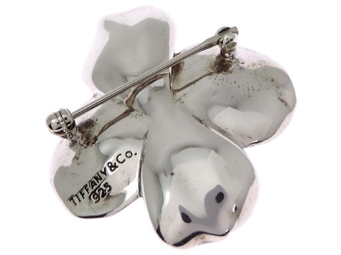 Tiffany & Co. Silberne Blumenbrosche - Ansicht 3