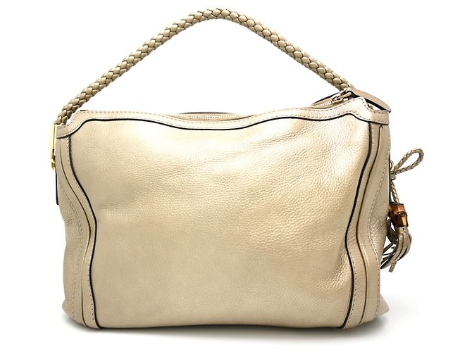 Borsa a tracolla in pelle Bella Gucci D'oro - vista 2