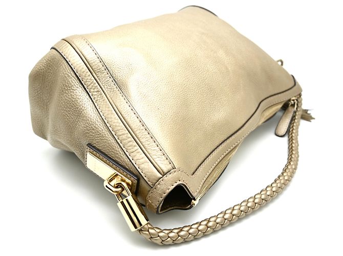 Borsa a tracolla in pelle Bella Gucci D'oro - vista 4