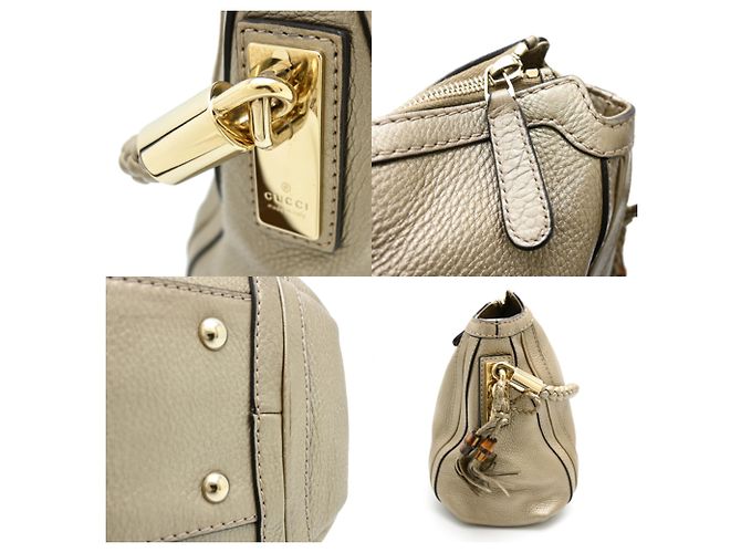 Borsa a tracolla in pelle Bella Gucci D'oro - vista 7