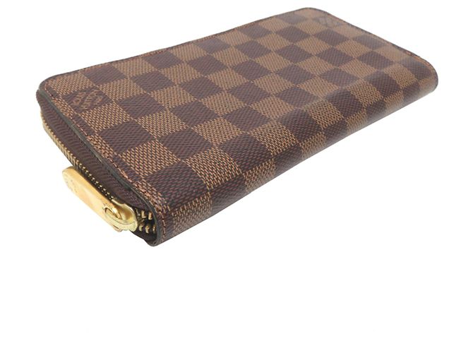 Louis Vuitton Zippy Wallet aus Damier Canvas Braun - Ansicht 3