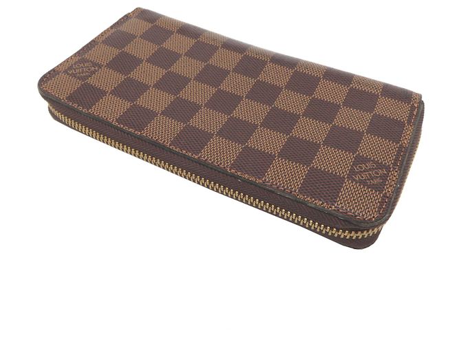 Louis Vuitton Zippy Wallet aus Damier Canvas Braun - Ansicht 4