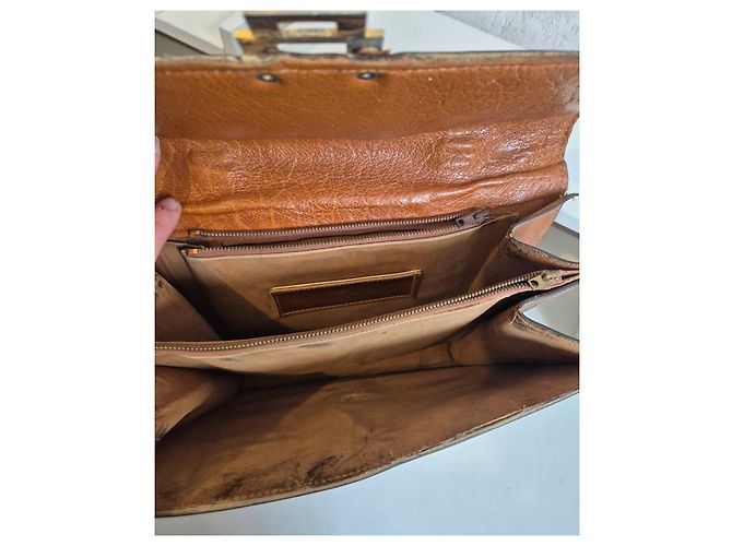 Autre Marque Ondine Republique Paris Borsa in Pelle Marrone - vista 6