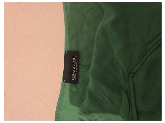 Vestido de verano verde de viscosa Ermanno Scervino - vista 2