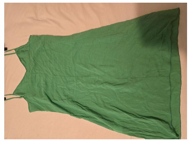 Vestido de verano verde de viscosa Ermanno Scervino - vista 9