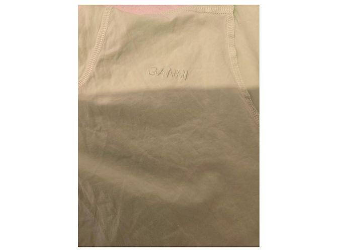 Camiseta Ganni de algodón verde - vista 11