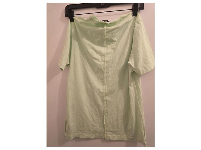 Camiseta Ganni de algodón verde - vista 6