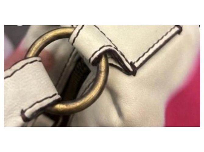 Dries Van Noten Mehrfarbige Leder-Schultertasche Schwarz Pink Weiß Orange - Ansicht 6