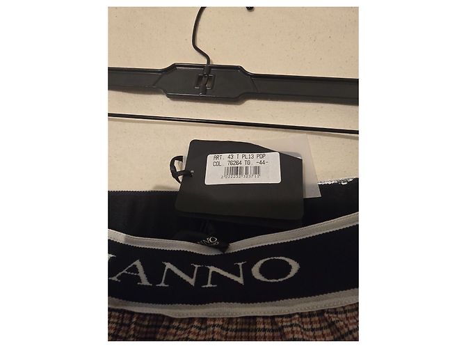 Ermanno Scervino Karo-Hose Braun Pink Weiß - Ansicht 4