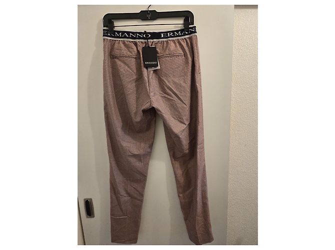 Ermanno Scervino Karo-Hose Braun Pink Weiß - Ansicht 7