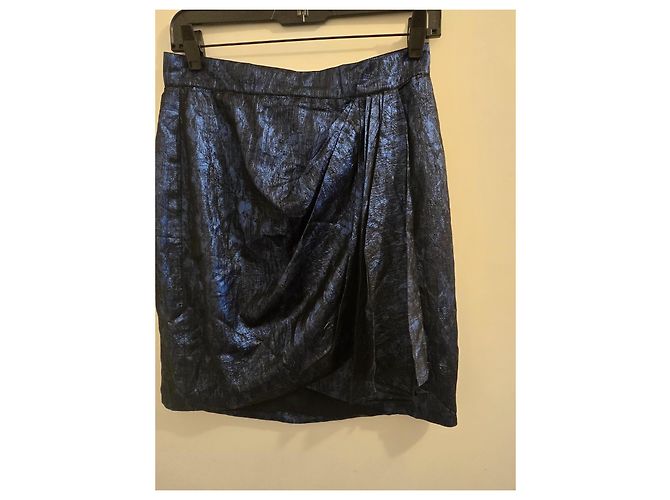 Matthew Williamson Blauer drapierter Minirock - Ansicht 10