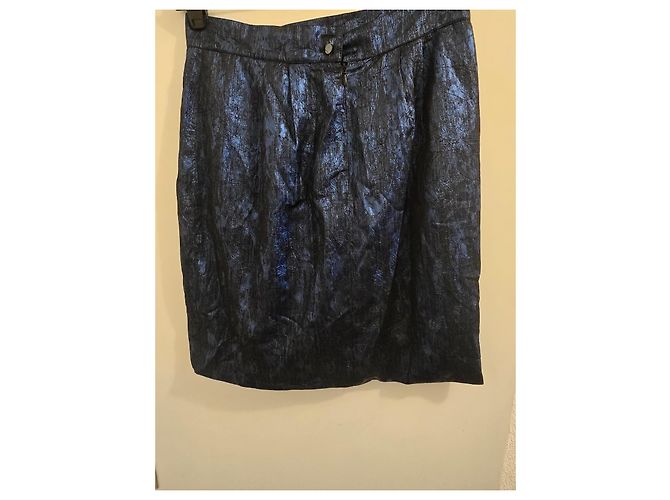 Matthew Williamson Blauer drapierter Minirock - Ansicht 11