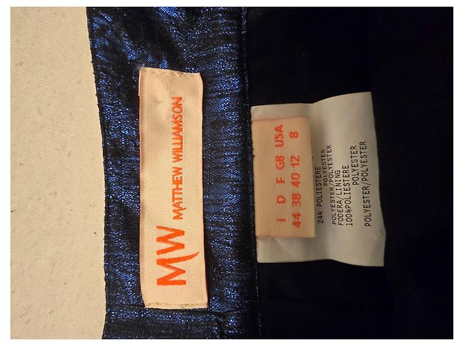 Matthew Williamson Blauer drapierter Minirock - Ansicht 2