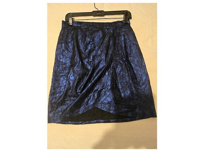 Matthew Williamson Blauer drapierter Minirock - Ansicht 5