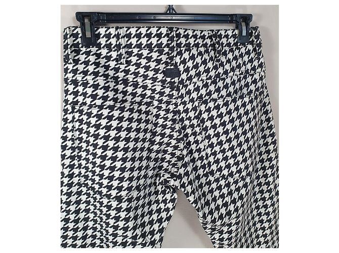 Autre Marque G-Star Raw x Pharrell Williams Vaqueros Tapered Houndstooth Negro Blanco - vista 5