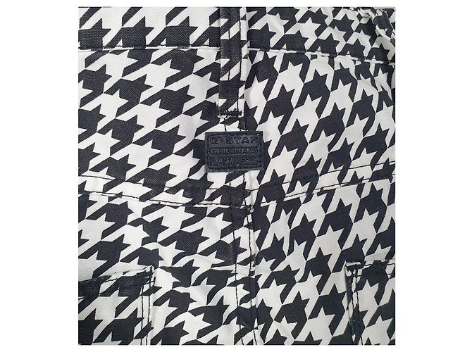 Autre Marque G-Star Raw x Pharrell Williams Vaqueros Tapered Houndstooth Negro Blanco - vista 6