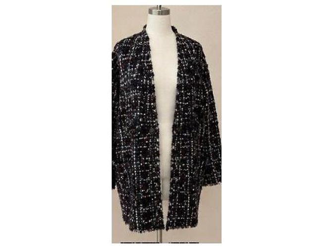 Giacca in tweed Isabel Marant Marrone Bianco Blu scuro - vista 7