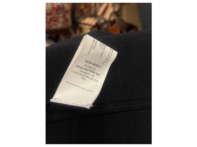 Rick Owens Lilies Giacca Cape Nera Nero - vista 8