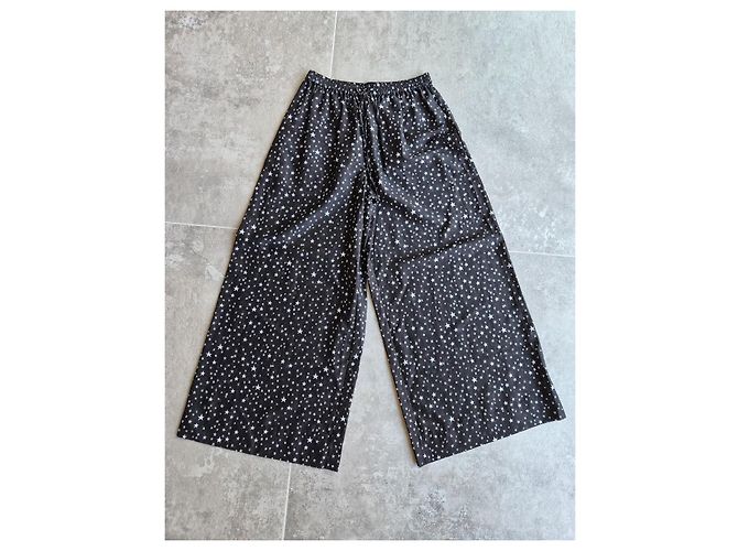 Diane Von Furstenberg Completo con camicia e pantaloni DVF con stampa a stelle Nero - vista 2