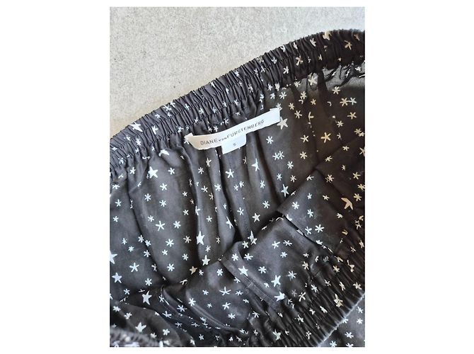 Diane Von Furstenberg Completo con camicia e pantaloni DVF con stampa a stelle Nero - vista 5