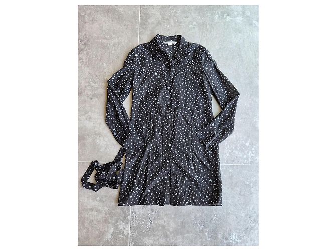 Diane Von Furstenberg Completo con camicia e pantaloni DVF con stampa a stelle Nero - vista 6