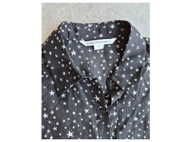 Diane Von Furstenberg Completo con camicia e pantaloni DVF con stampa a stelle Nero - vista 9
