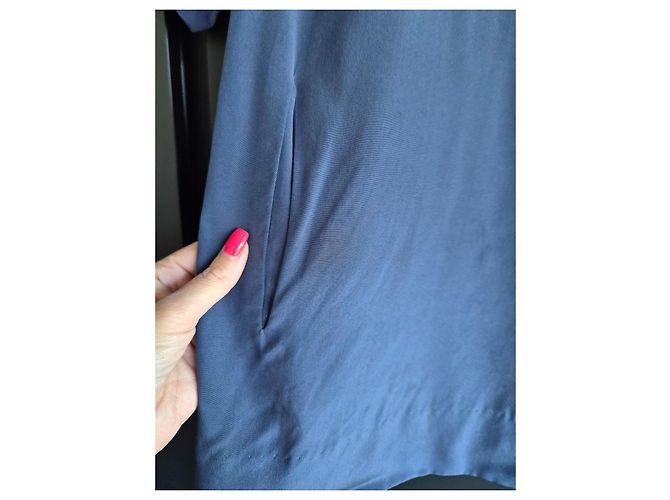 Vestido de seda azul Diane von Furstenberg - vista 2