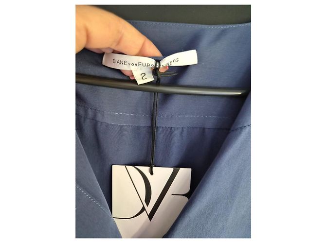 Vestido de seda azul Diane von Furstenberg - vista 5