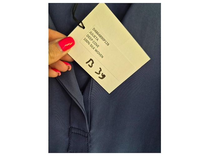 Vestido de seda azul Diane von Furstenberg - vista 6