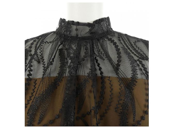 Autre Marque Anayi Kleid Braun Schwarz - Ansicht 5