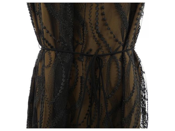 Autre Marque Anayi Kleid Braun Schwarz - Ansicht 6