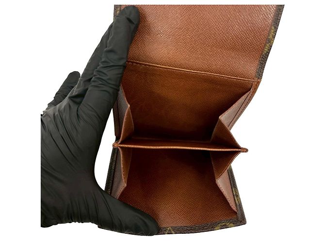 Cartera tríptico Louis Vuitton Monogram Castaño - vista 11