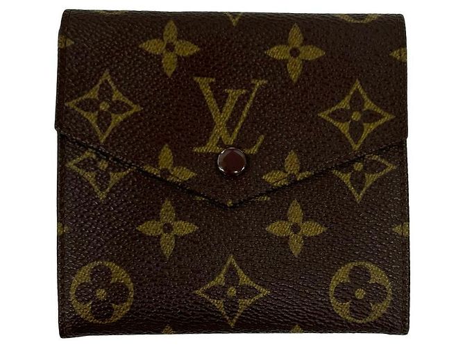 Cartera tríptico Louis Vuitton Monogram Castaño - vista 2
