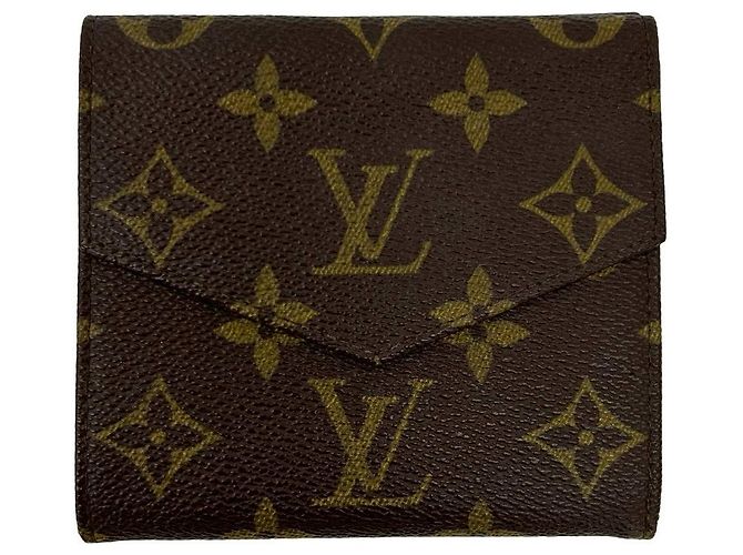 Cartera tríptico Louis Vuitton Monogram Castaño - vista 3
