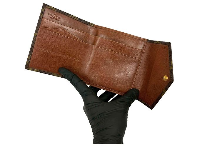Cartera tríptico Louis Vuitton Monogram Castaño - vista 8