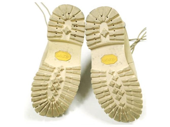 Autre Marque SUICOKE is-ness Nubuck Strick-Arbeitsstiefel Beige - Ansicht 10
