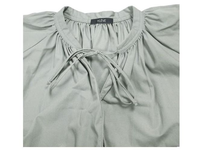 Autre Marque Vestido campesino YLEVE COTTON WEATHER de algodón Castaño - vista 5