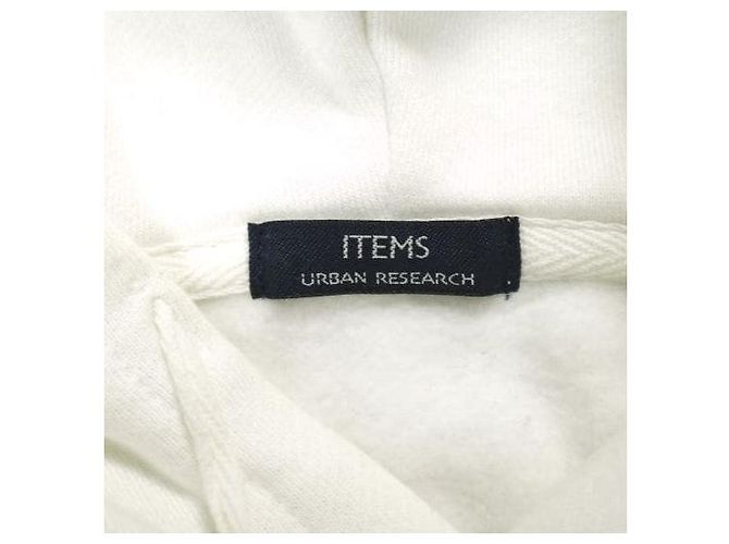 Autre Marque Brushed Fleece Pullover Hoodie URBAN RESEARCH ITEMS Weiß - Ansicht 7